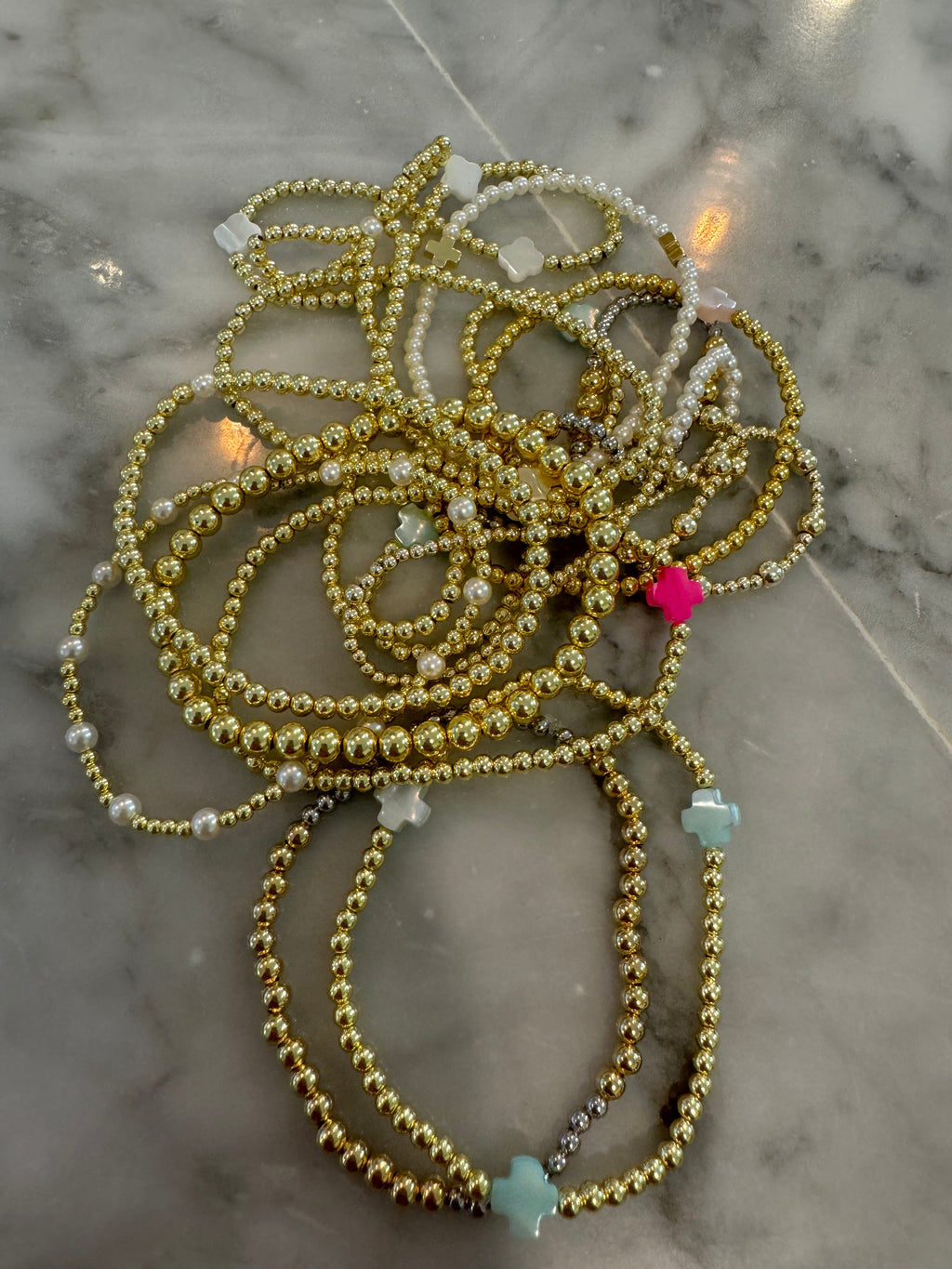 Cross Beaded Bracelet