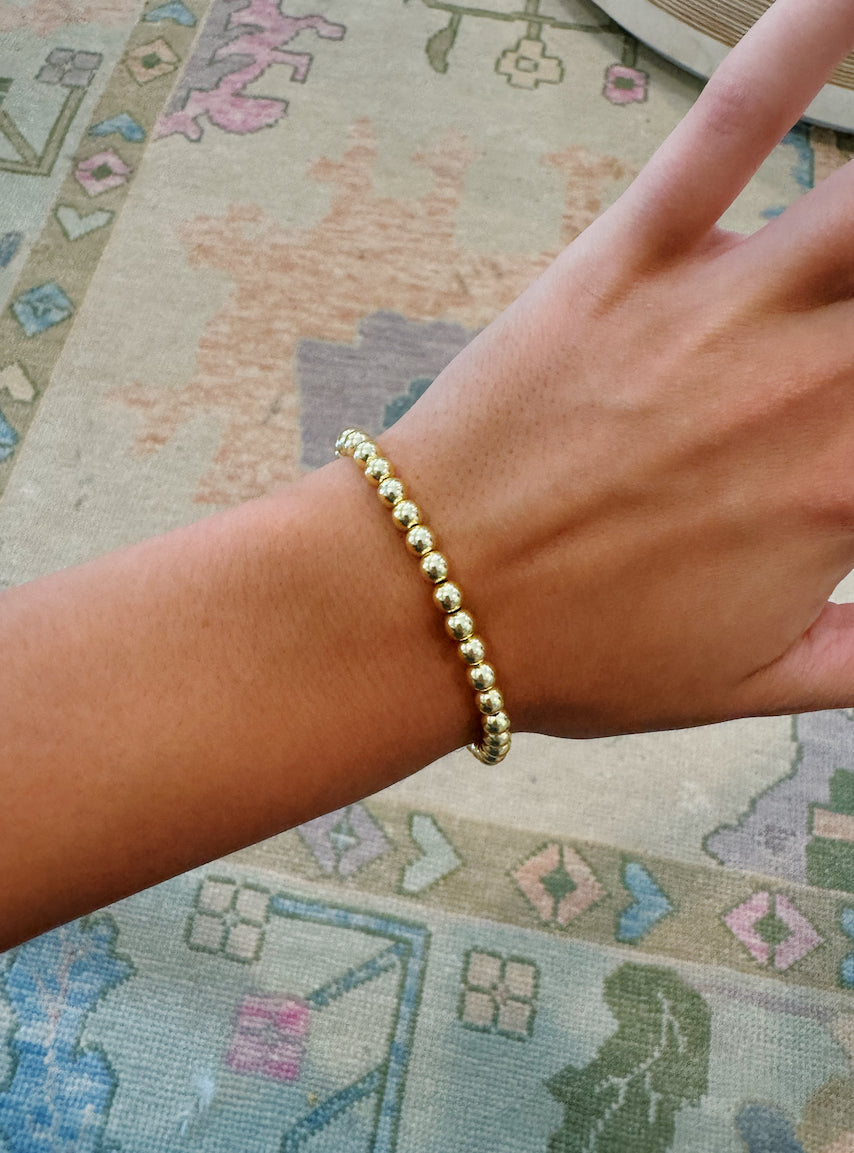 Gold Beaded Bracelet
