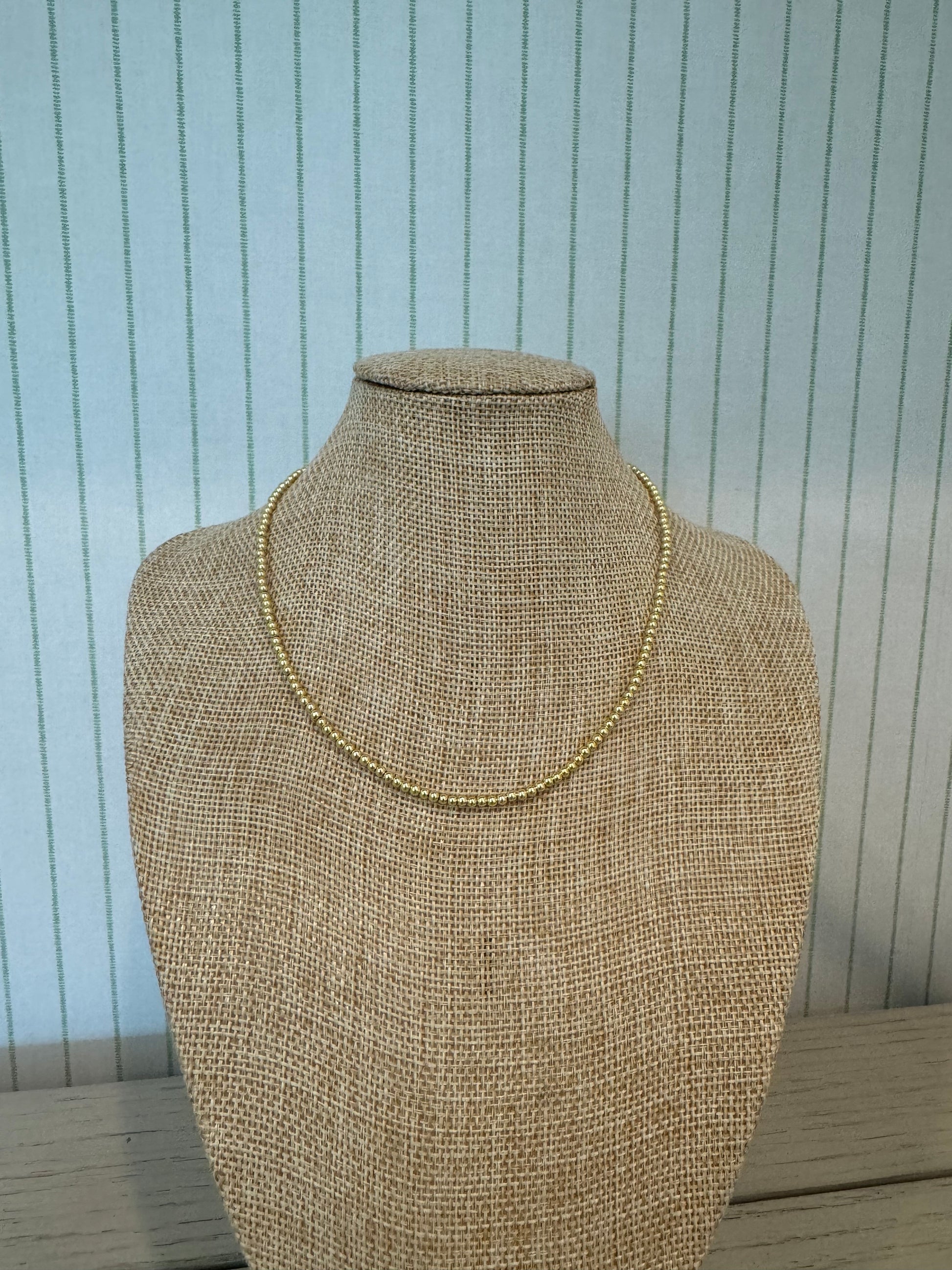 Gold Beaded Necklace