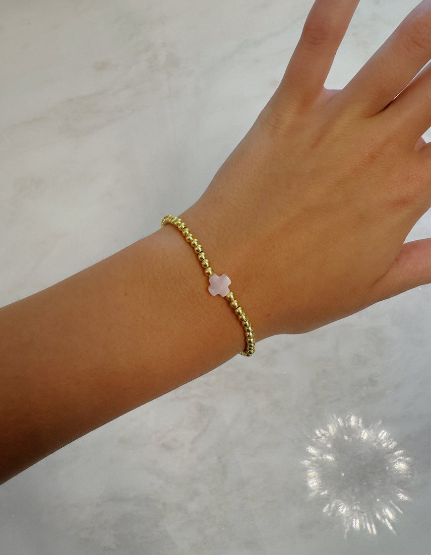 Cross Beaded Bracelet